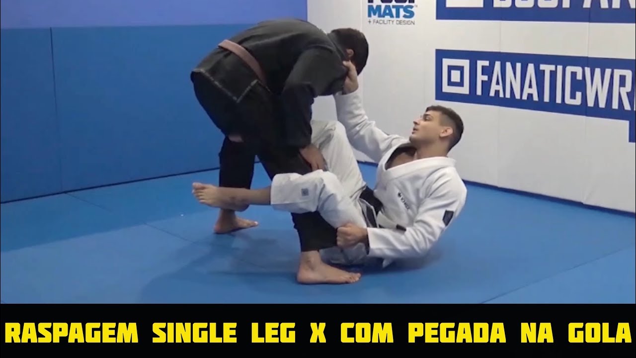 Raspagem Da Guarda Single Leg X Com Pegada na Gola de Jonnatas Gracie