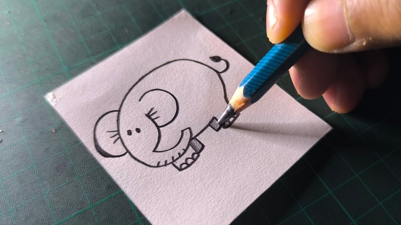 "Master the Art: Step-by-Step Guide to Draw an Elephant with Pencil - Perfect for Beginners!"