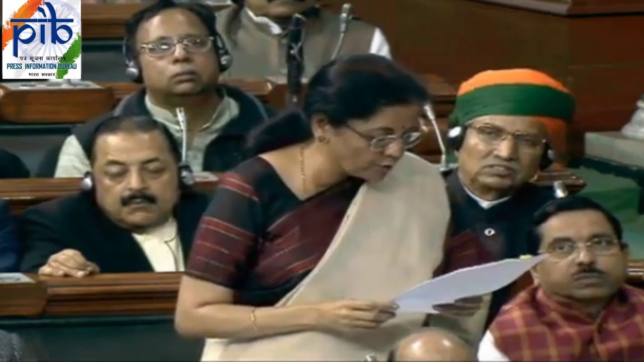 Union Finance Minister Nirmala Sitharaman's reply to 