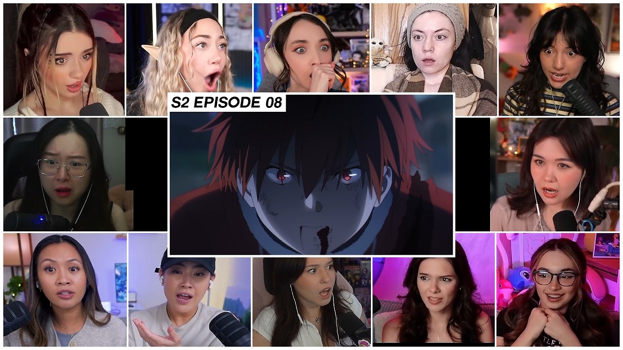 [MEGA GIRLS REACT] Stark defeats Revolte | Frieren S2 Ep 8 Girl Mega Reaction Mashup