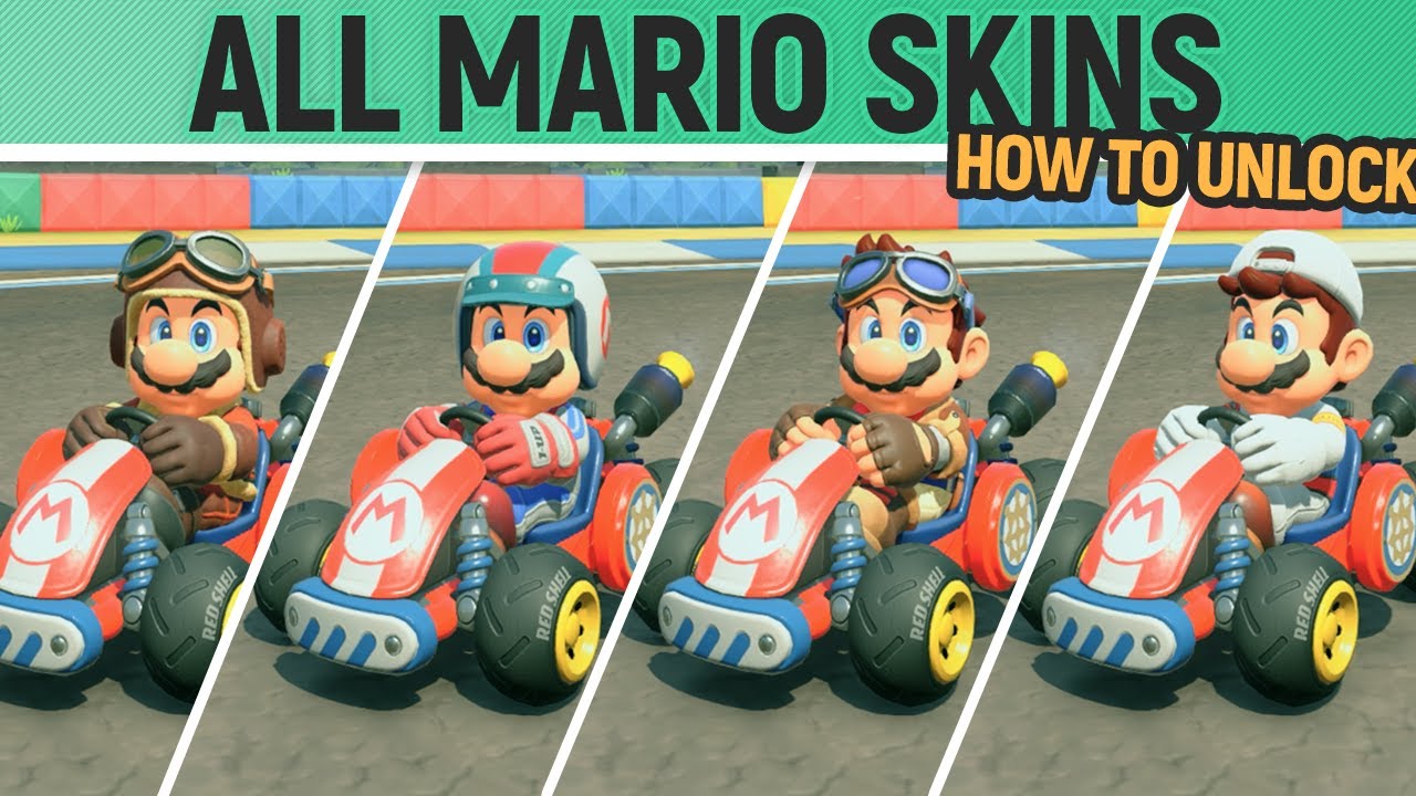 Mario Kart World - Mario - How to unlock all Skins/Costumes