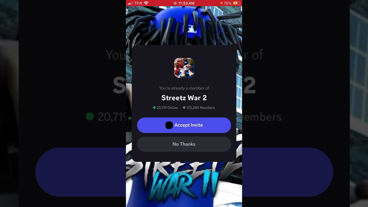 How to join gangs in street wars 2  #streetwars on discord part 2 whole video.
