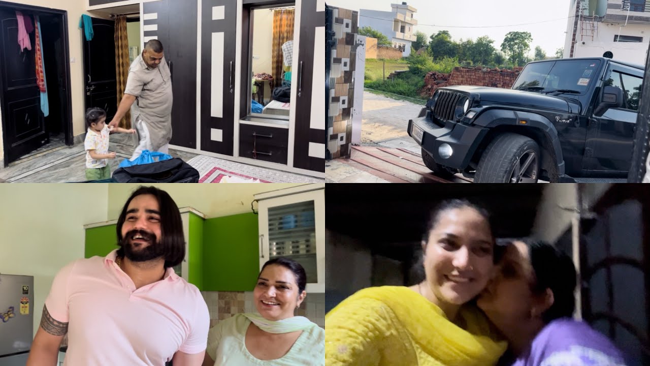 Sahil आगये मुझे लेने 🚘 पूरी फ़ैमिली हुई भावुक 😭🥺 #sahilsangwanofficial #sheetalsangwan #dailyvlog