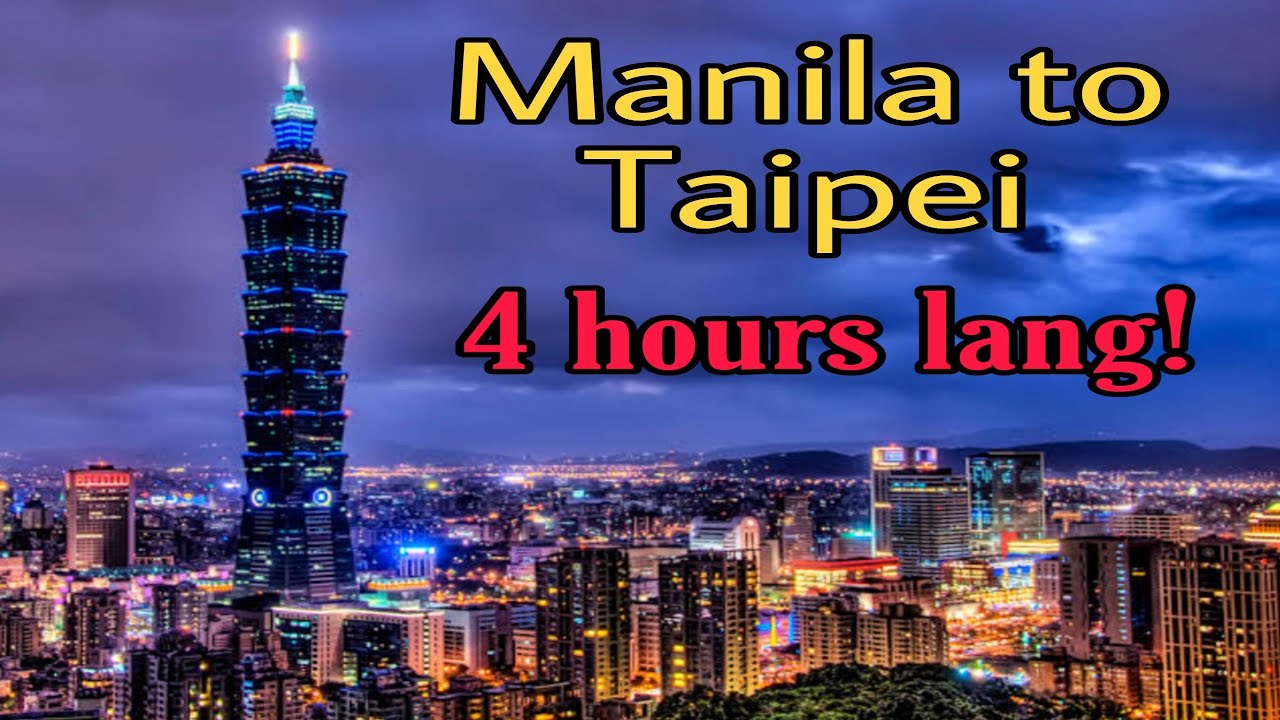 Manila to Taiwan via Ninoy Aquino International Airport to Taoyuan International Airport