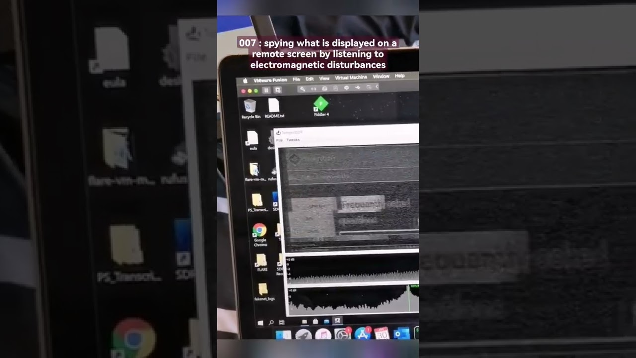 tempest attack using sdr #sdr #spy #tempest #bond #007