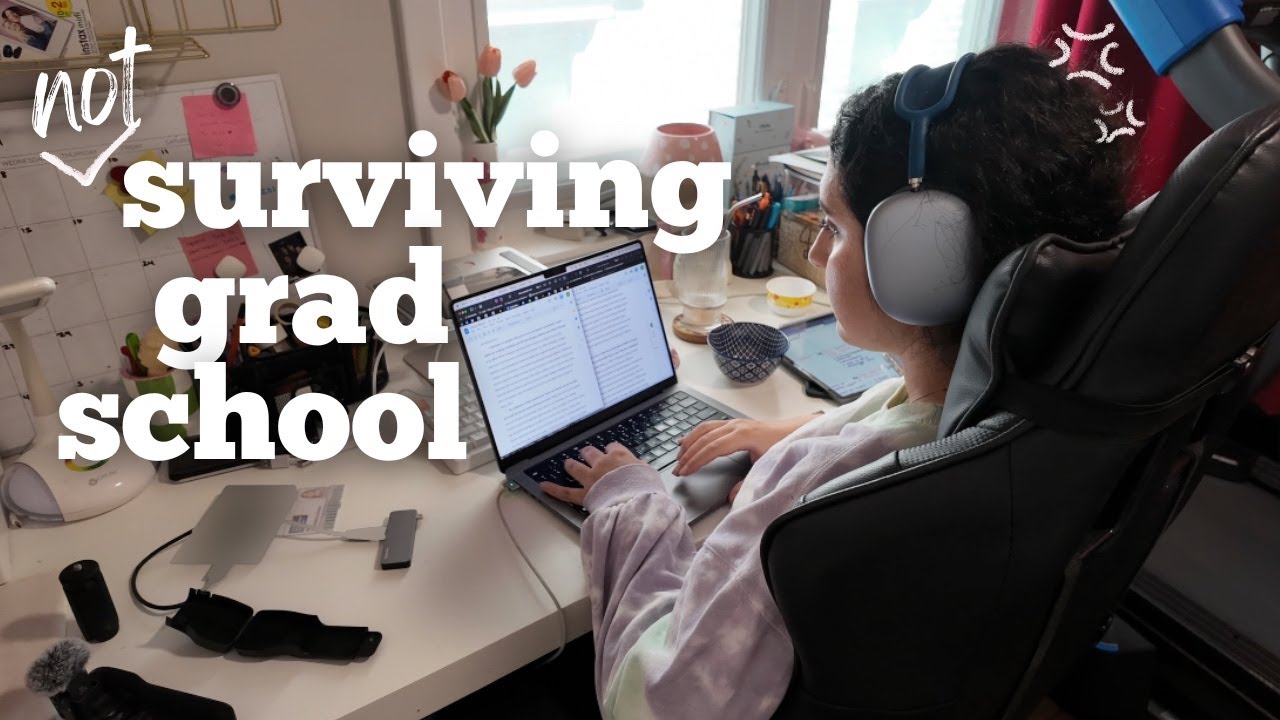 adulting 101 | realistic grad school life, book reviews, thesis update, and room reset
