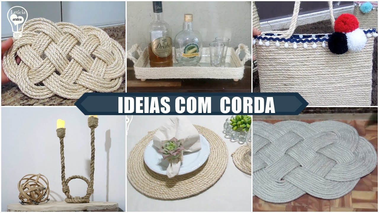 6 IDEIAS COM CORDA  #CASADEPRAIA