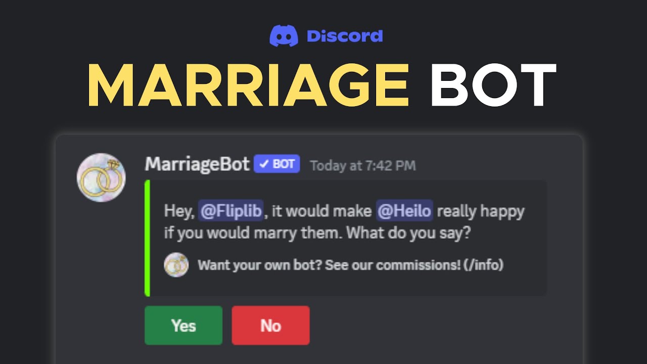 How To Use Marriage Bot in Discord - Full Guide (2025)