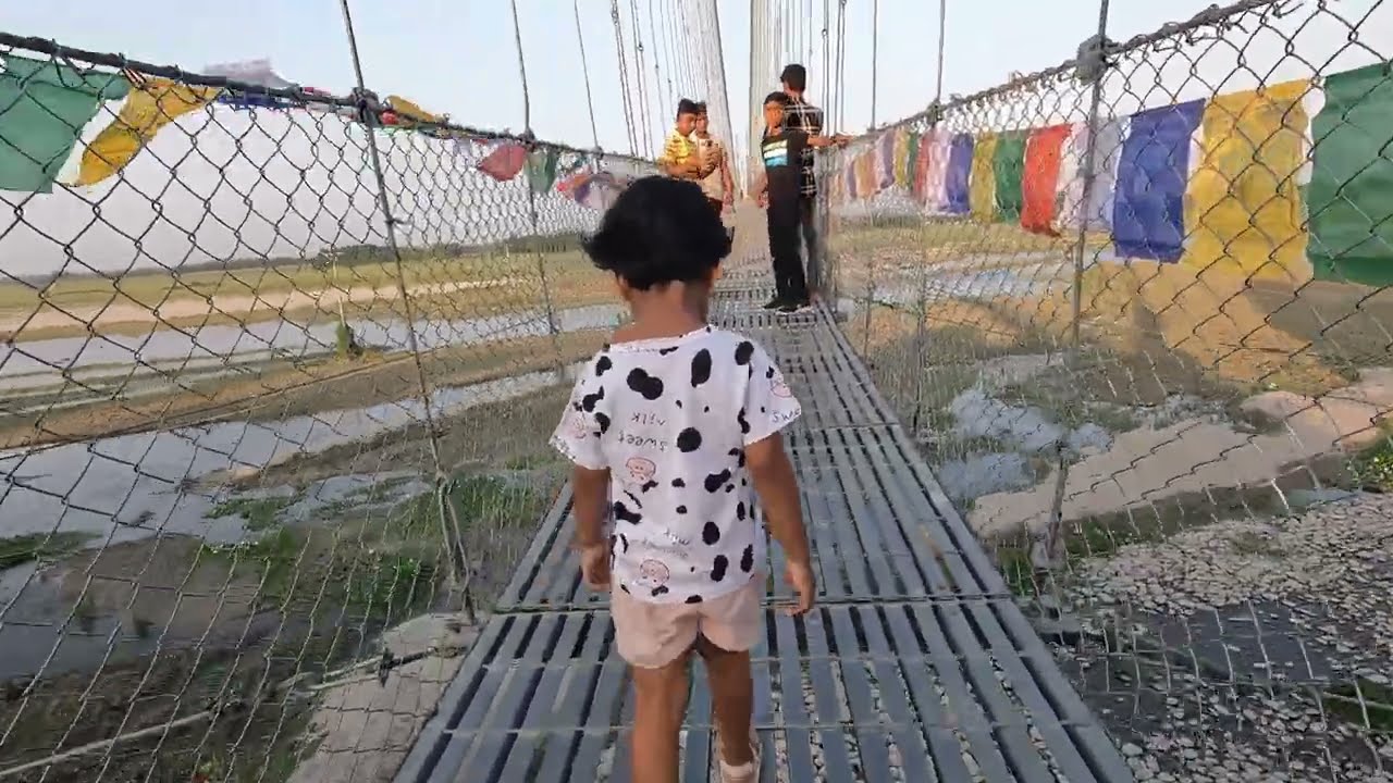 Suspension Bridge Ghumgham ll Mechi River ll BHADRAPUR ll @shahasra245