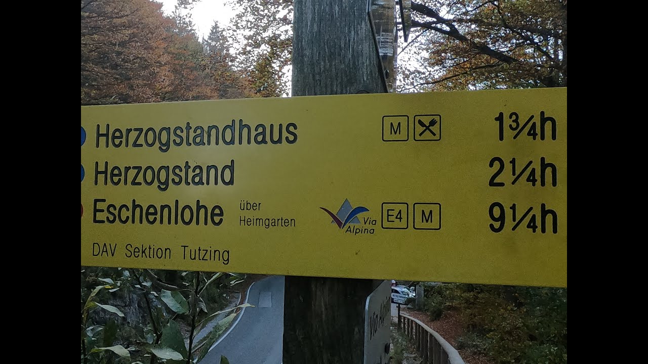 (120) Europa Fernwanderweg E4 (Maximiliansweg) Walchensee, Herzogenstand, Heimgarten, Eschenlohe