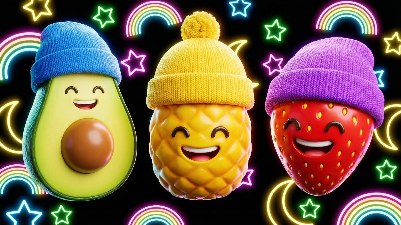 Dancing Fruit with Music for Baby Sensory 🍒🍎 Fun Baby Sensory Video