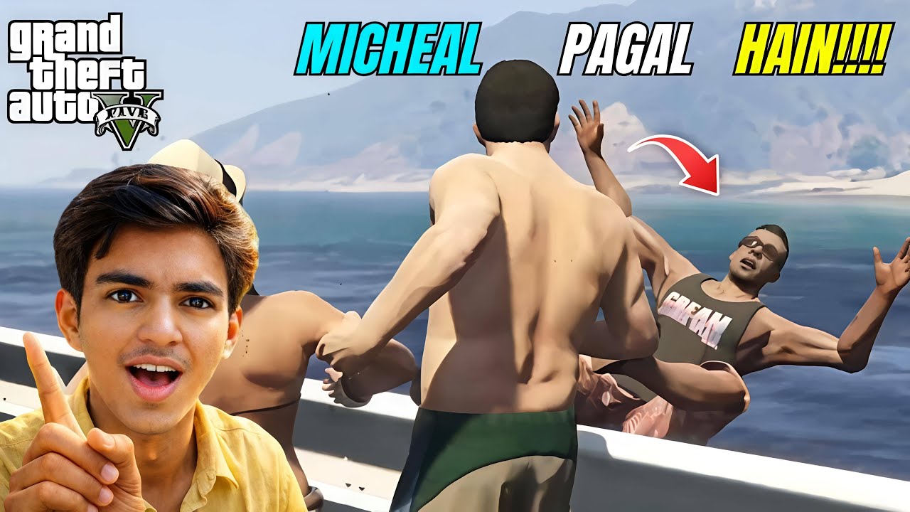 MICHEAL NE BOAT SE PHEK DIYA 😱!!!! GTA 5 GAMEPLAY