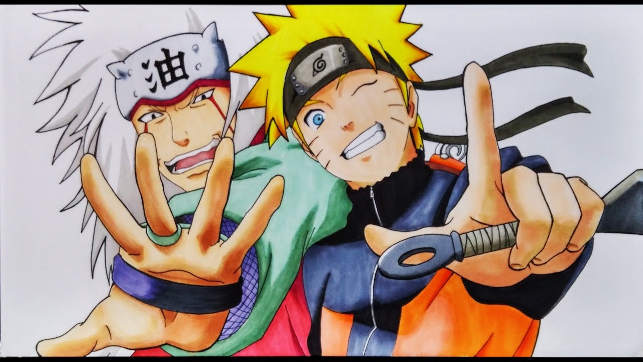 Cómo Dibujar a Naruto y Jiraiya | ArteMaster | How to draw Naruto and Jiraiya