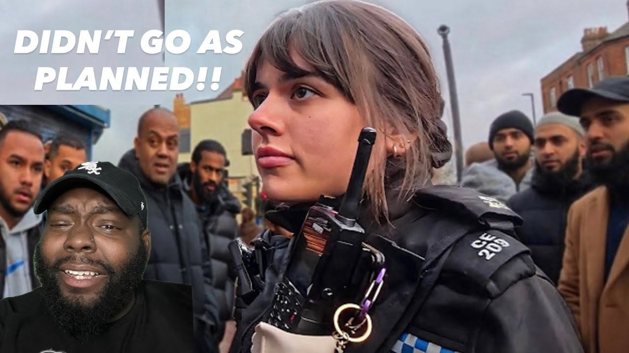 AMERICAN REACTS TO FEMALE OFFICER DEFENDS FREE SPEECH VS MUSLIM MEN IN LONDON