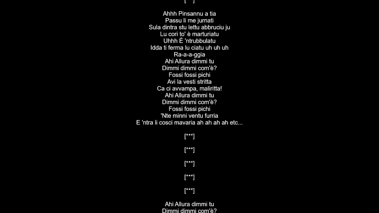 Carmen Consoli Focu di raggia Karaoke