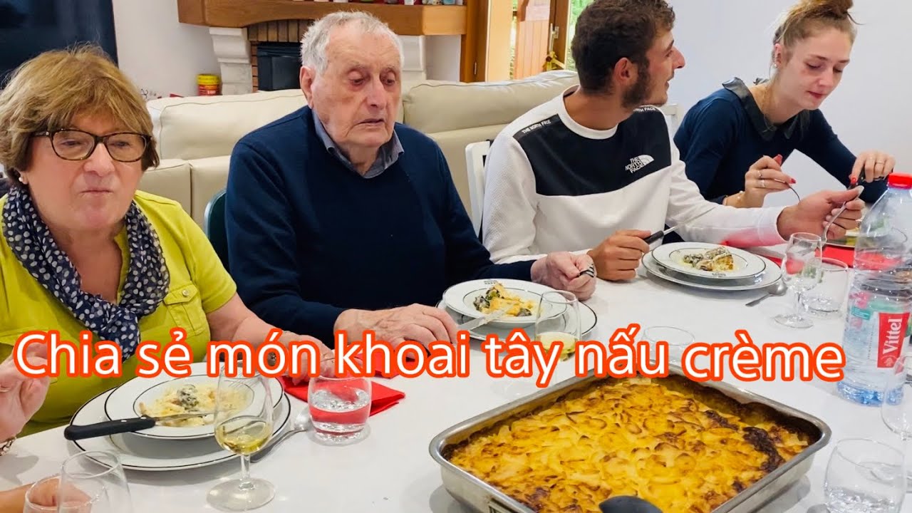 CHIA SẺ CÁCH LÀM MÓN KHOAI TÂY NẤU CREME/CHUẨN BỊ CHO SINH NHẬT CHÁU CHỒNG/MAI LE CUỘC SỐNG Ở PHÁP