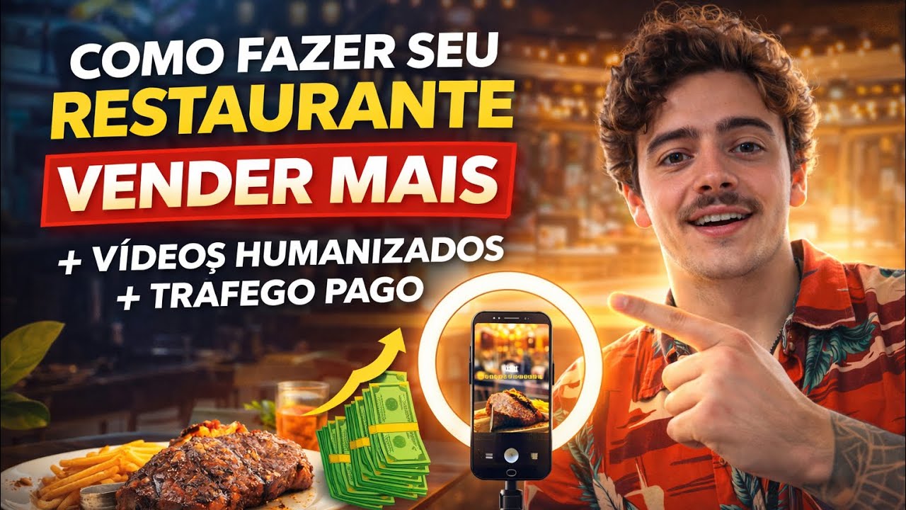 Como Fazer Seu Restaurante Vender Mais com Vídeos Humanizados + Tráfego Pago 