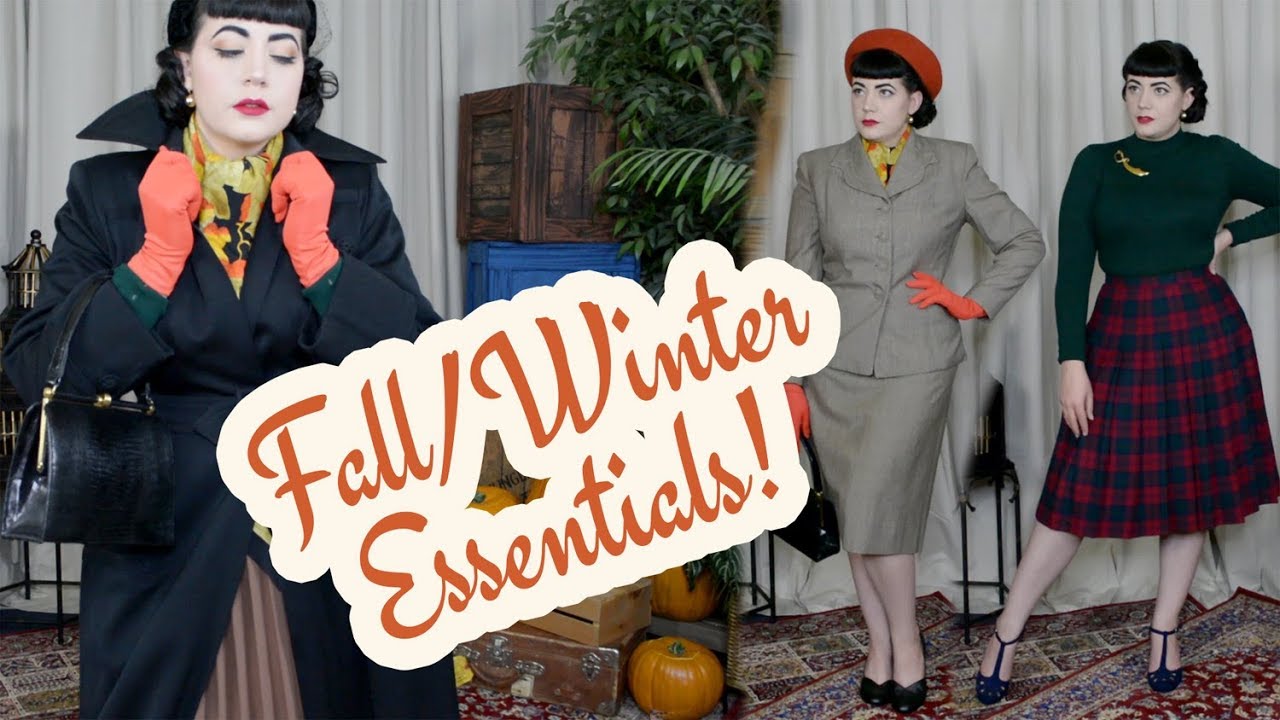Fall & Winter Vintage Style Essentials - Vintage Fall Fashions