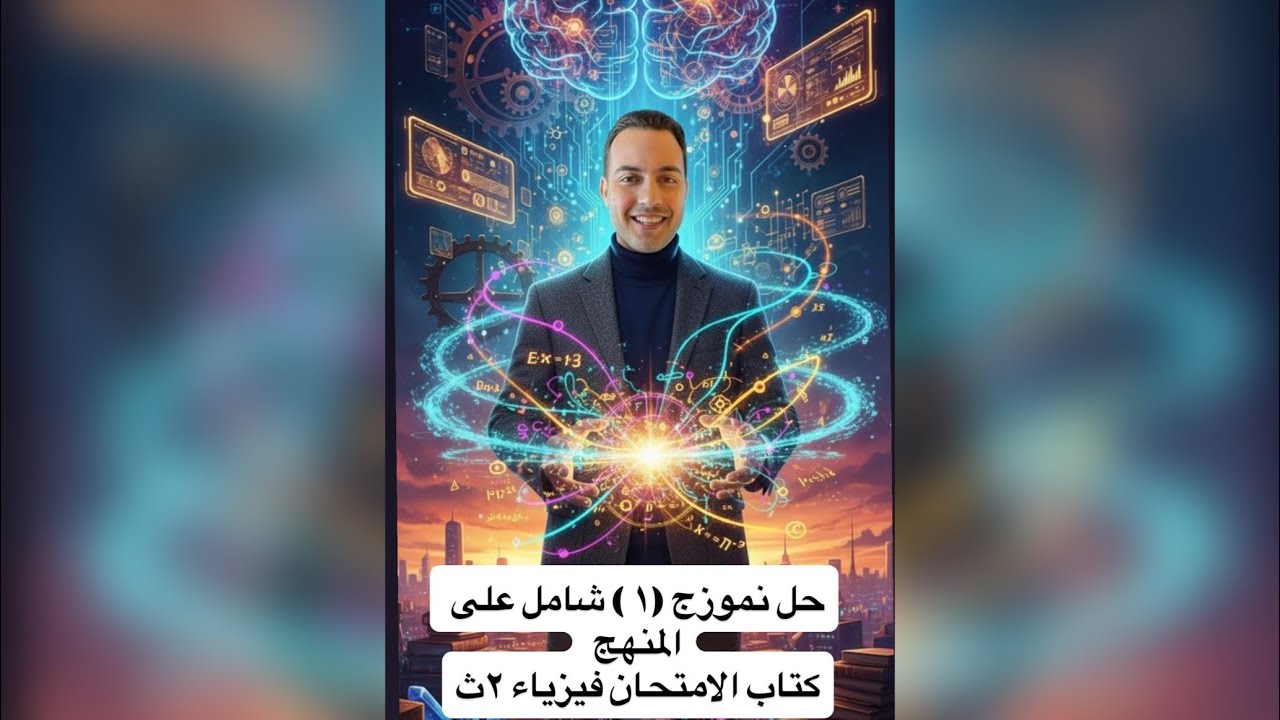 حل نموذج (1) شامل علي المنهج كتاب الامتحان فيزياء ٢ث