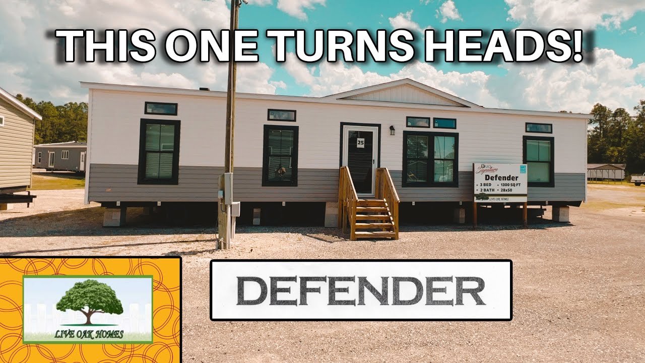 Обзор мобильного дома DEFENDER от LIVE OAK HOMES с 3 спальнями и 2 ванными комнатами | Центр моби...