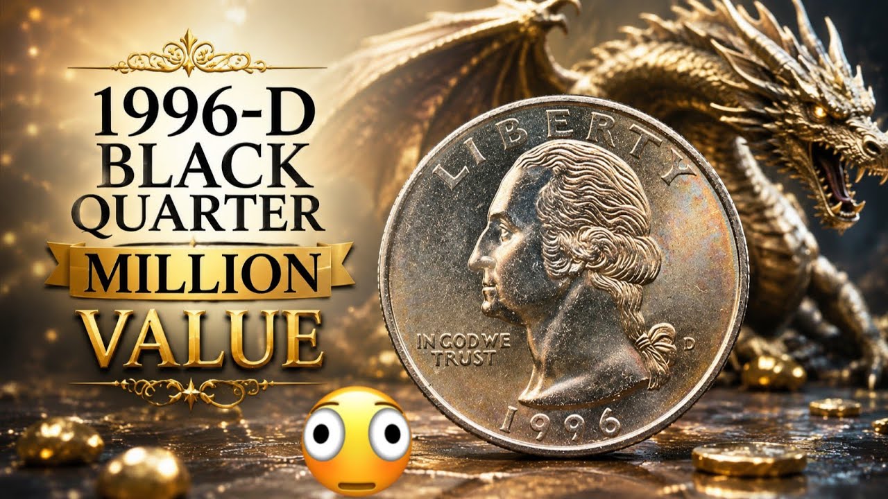 RARE 1996-D BLACK QUARTER FOUND! 💰 Could This Washington Quarter Be Worth Thousands?