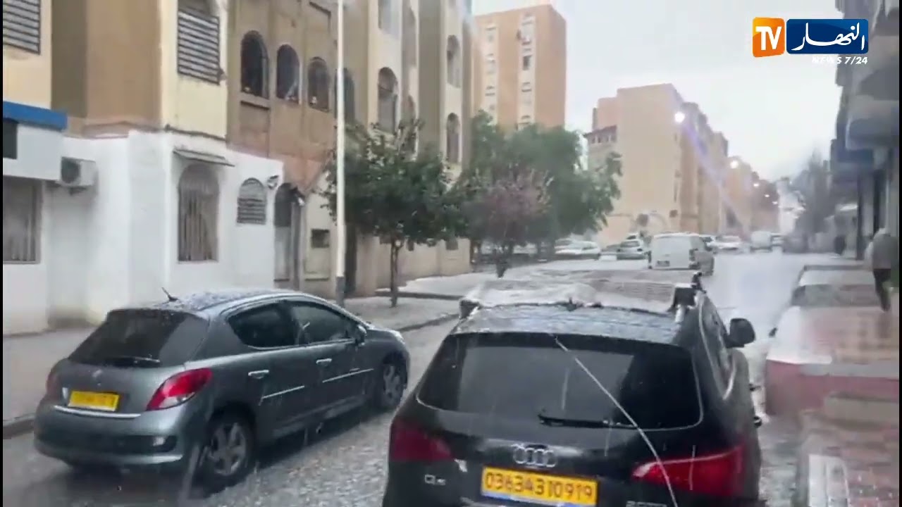 أمطار غزيرة و تساقط البرد بولاية سطيف
