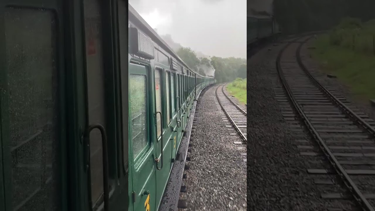 Isle of Wight Steam Train 🚂🌧️ | Rainy Day & Rising Stream