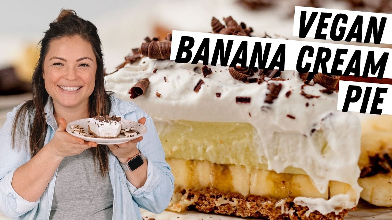 VEGAN Banana Cream Pie (Gluten-Free)