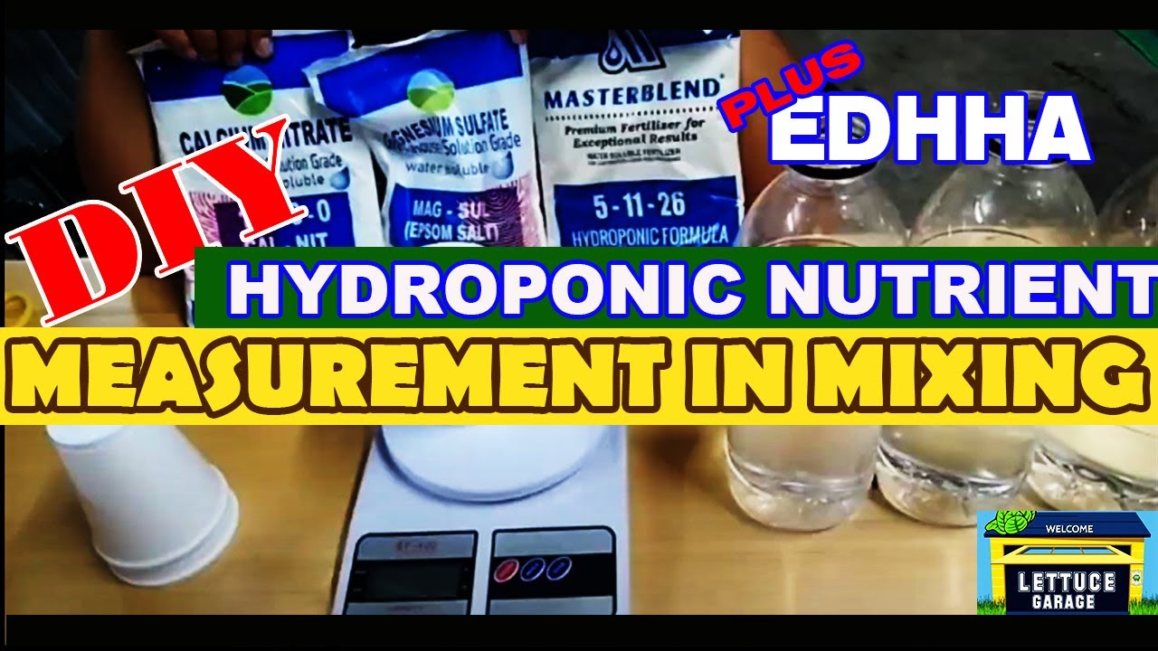 #Masterblend 5-11-26,How to make A&B stock Nutrient Solution and Iron-EDDHA chelated solution.