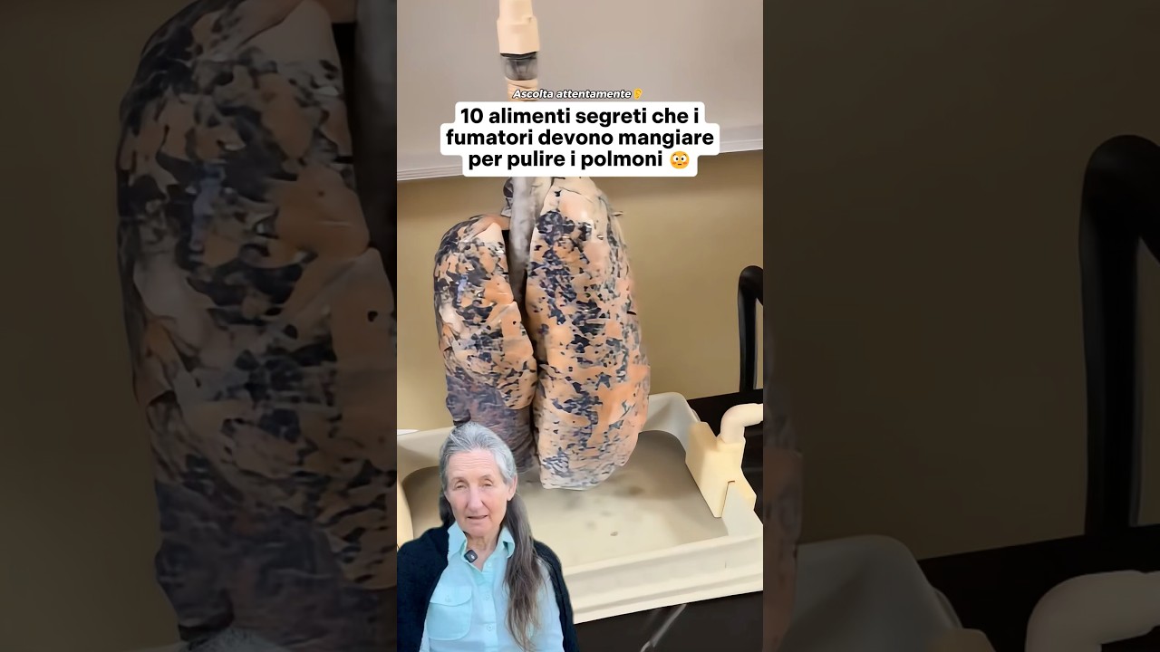 10 alimenti segreti che i fumatori devono mangiare per pulire i polmoni❗️#fyp #shilajit #salute