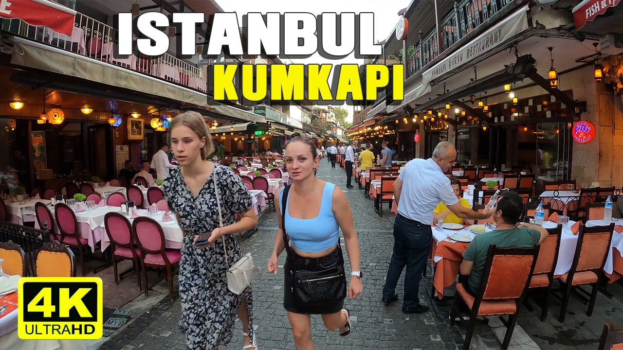 ISTANBUL KUMKAPI WALKING TOUR | BEST FISH RESTAURANTS  | 19 August 2021 | 4k UHD