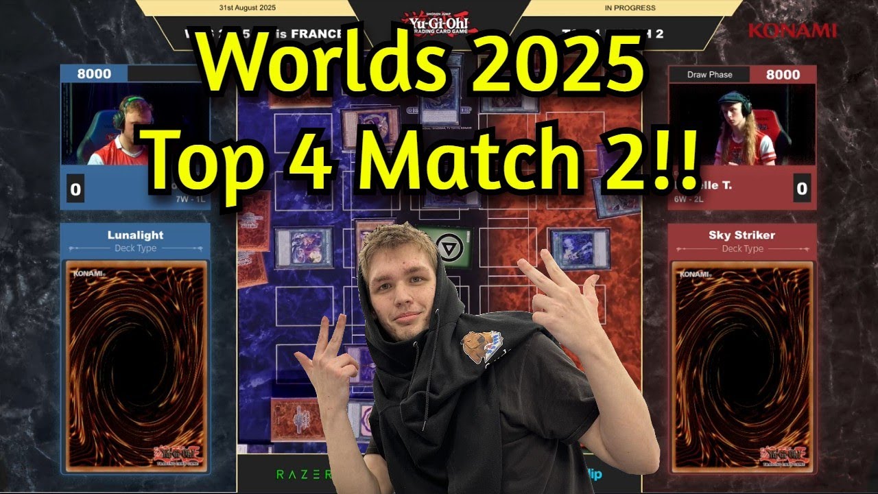 Sky Striker Vs Lunalight Top 4 Match 2 Worlds 2025 Yu-Gi-Oh!