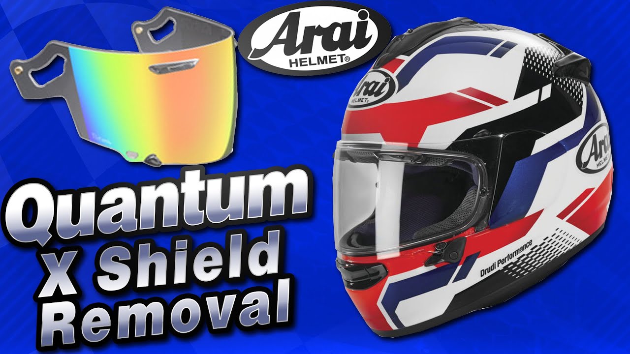How To Change The Arai Quantm-X Shield | Sportbike Track Gear