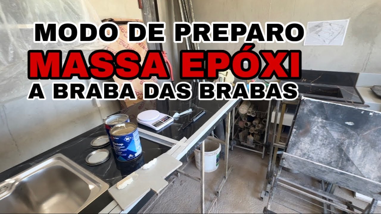 Modo de preparo e aplicação 😱 MASSA EPÓXI a braba das brabas 