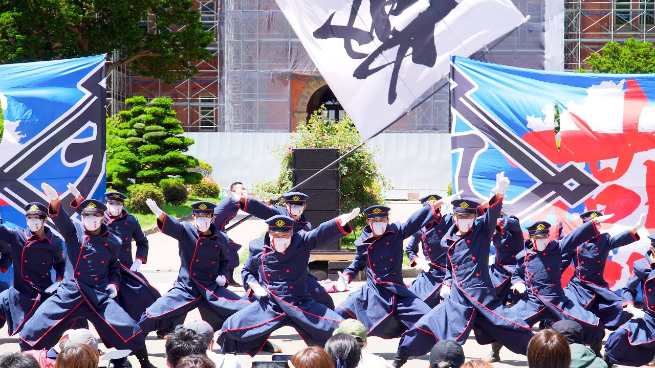 [4K] ＪＲ九州櫻燕隊　YOSAKOIソーラン祭り 2022 日曜日 (中央)
