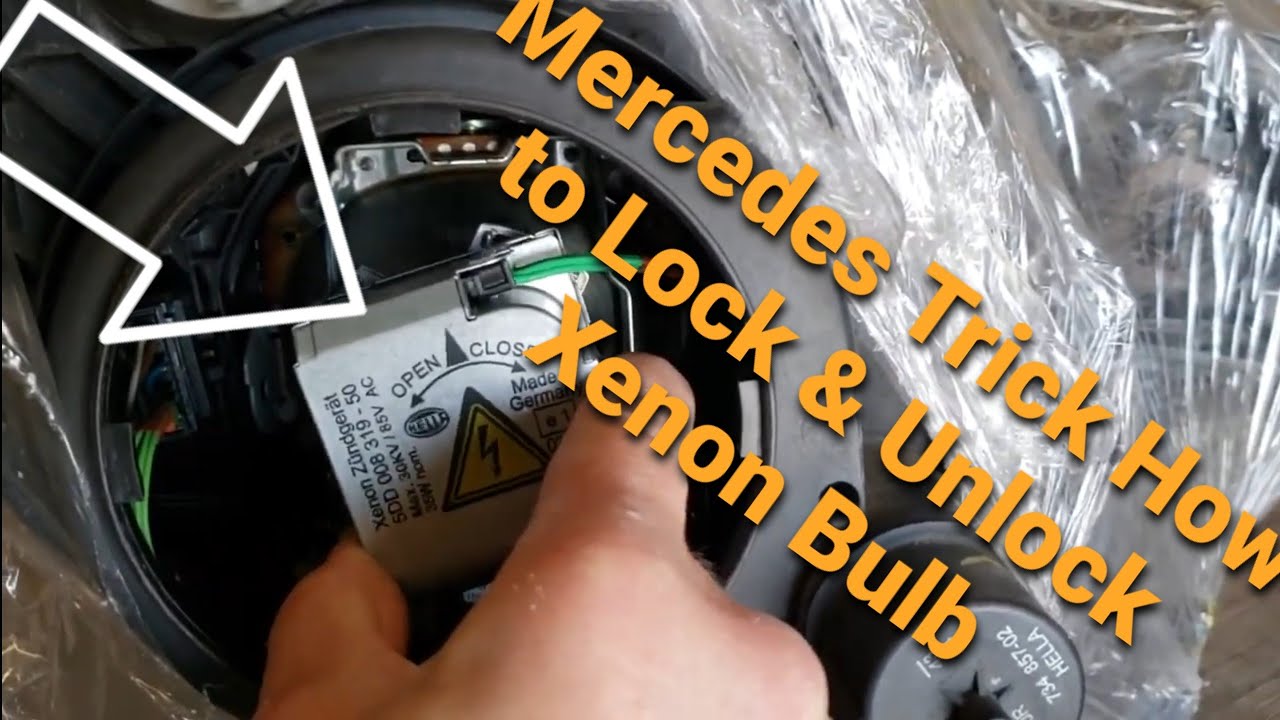 2003-2009 MERCEDES E CLASS 06-11 / MERCEDES CLS CLASS HOW TO REPLACE LOW BEAM HID BULB