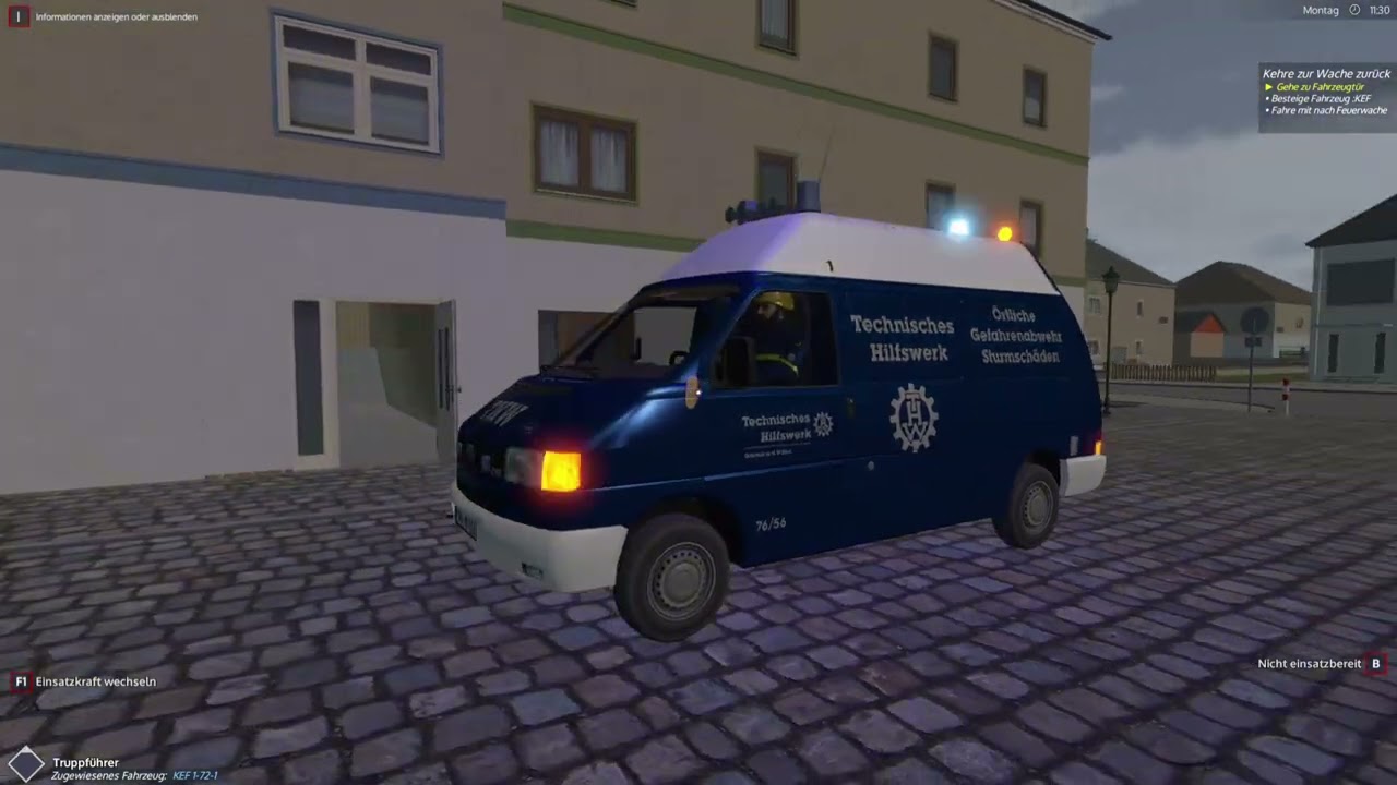 [TH0 - WASSEREINBRUCH💧] TECHNISCHES HILFSWERK IM EINSATZ WÄHREND STURM! #gaming 