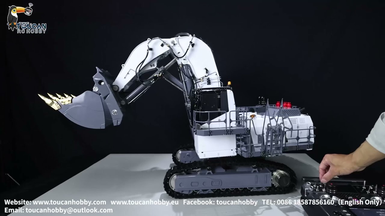 How to add sound and smoking system to LESU AOUE 9150 RC Hydraulic Forward Shovel Excavator