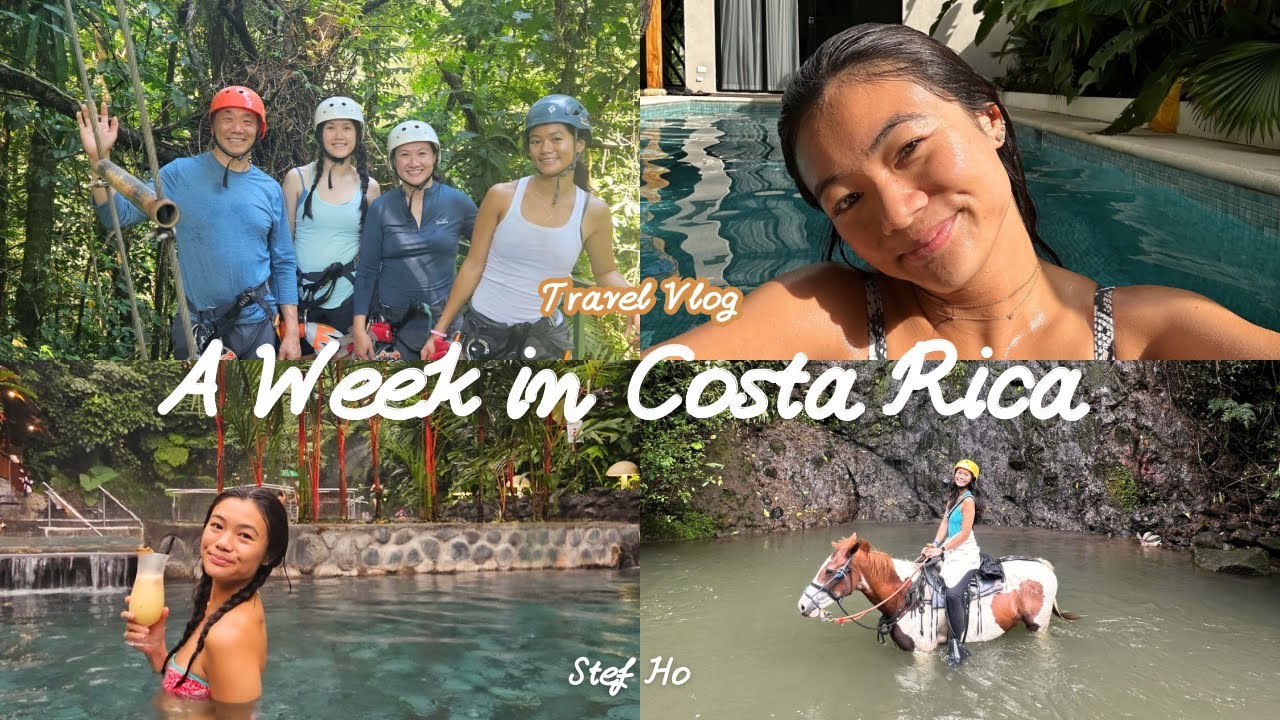 Costa Rica Travel Vlog !! ZIP-LINING, PARASAILING, ATV, WATERFALL REPELLING, & MORE