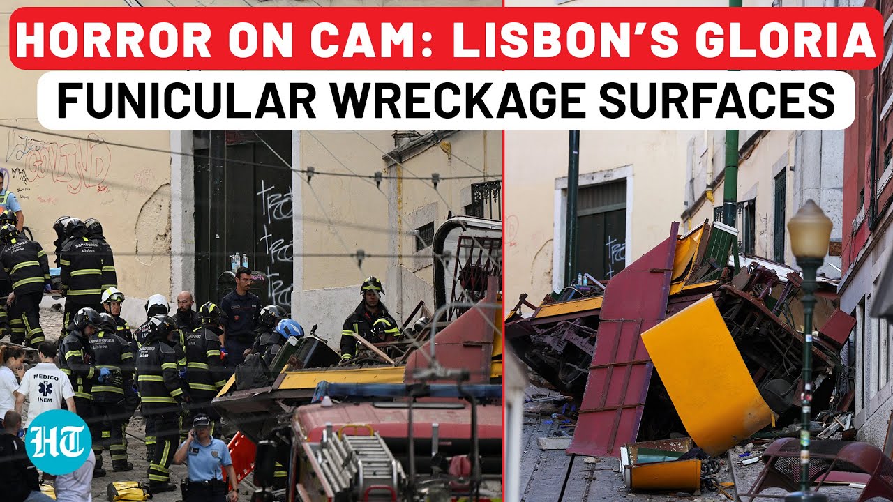Lisbon Funicular Railway Crash: World In Shock As Raw Visuals Surface, What We Know About So Far