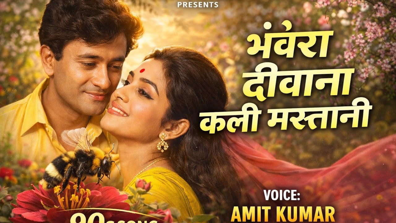 Bhawra Deewana Kali Mastani | 90s Romantic Love Song | Amit Kumar | MusickWorld1 Lyrics Video