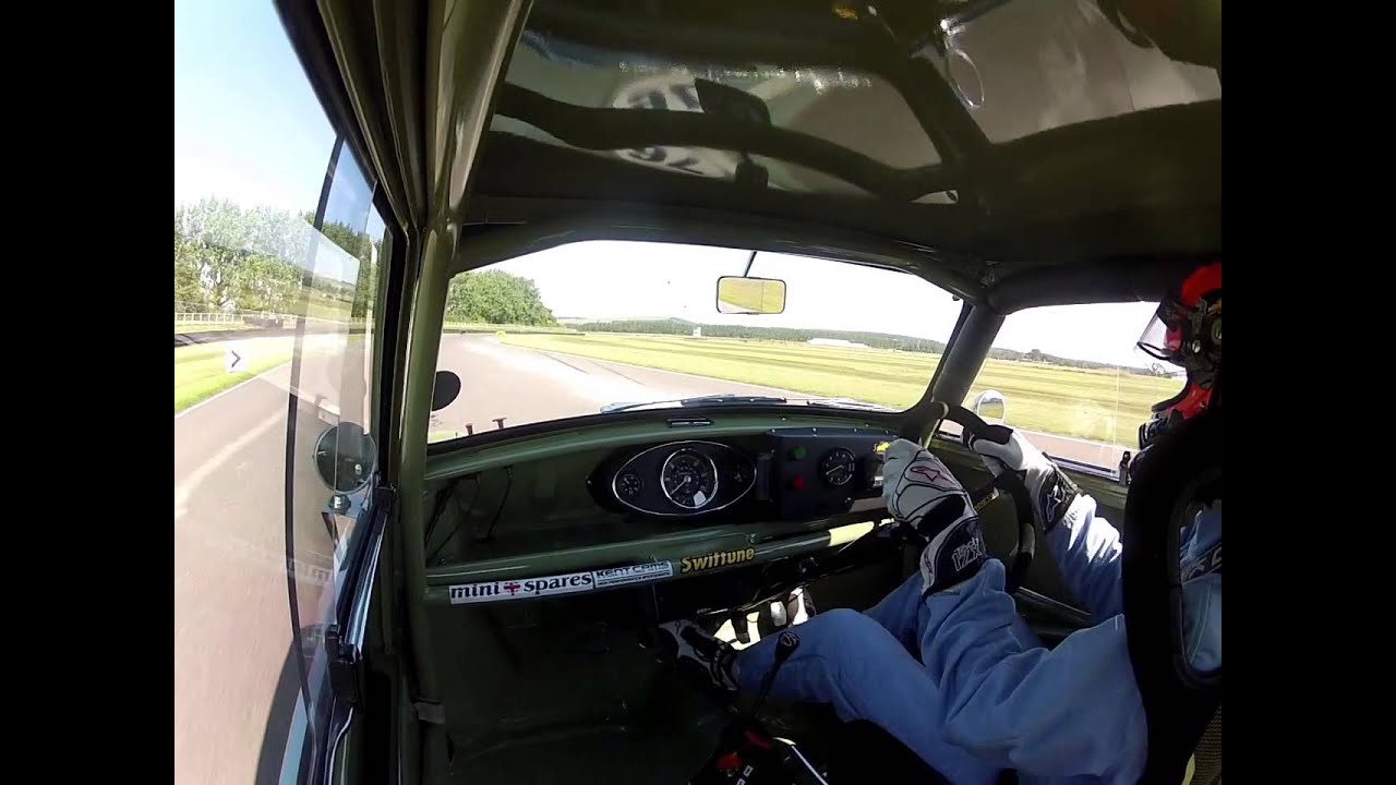 Outlap at Goodwood, on track day, in Swiftune Mini Cooper S. 27/8/13.