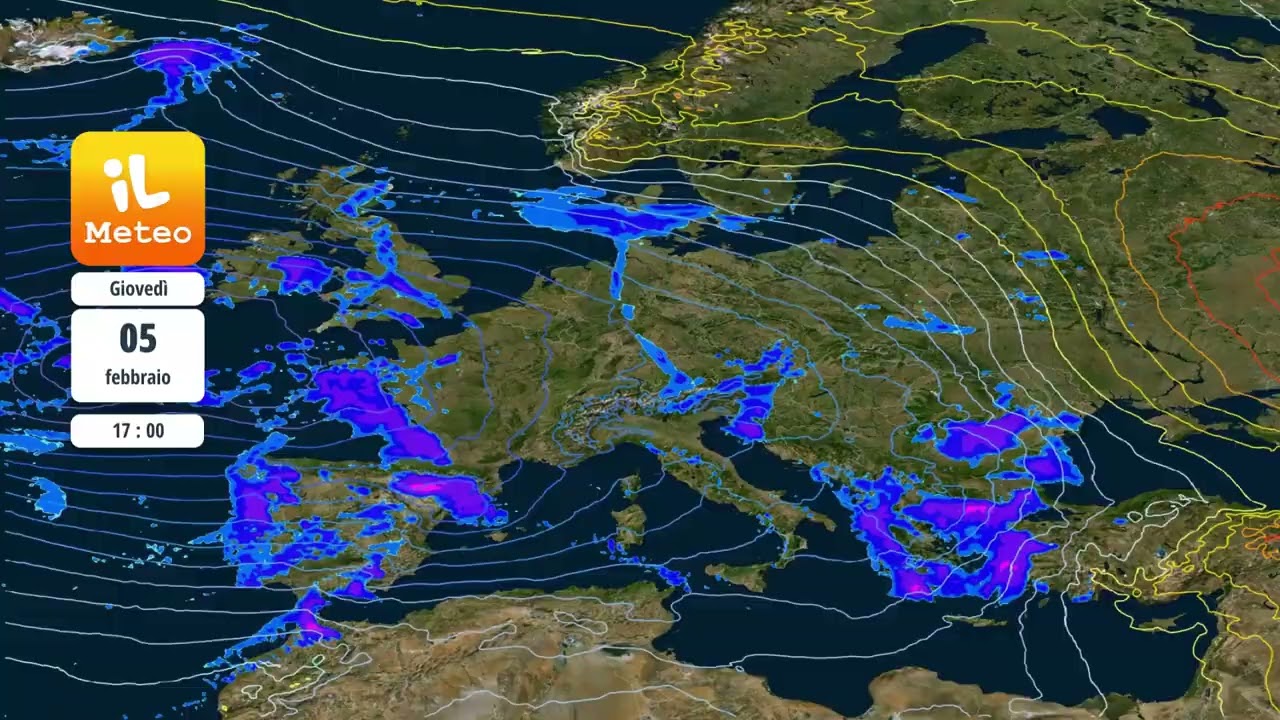 Mercoled&igrave; 04 febbraio 2026 Previsioni meteo Italia di domani