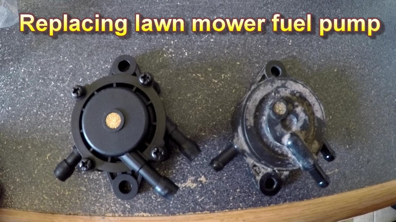 Replacing a leaking lawn mower fuel pump; John Deere LT180 fuel pump