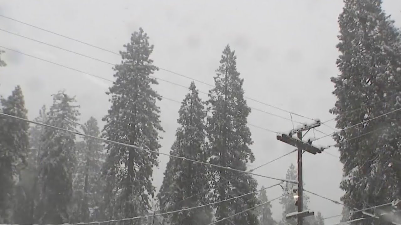 Wind and snow impacting Highway 50