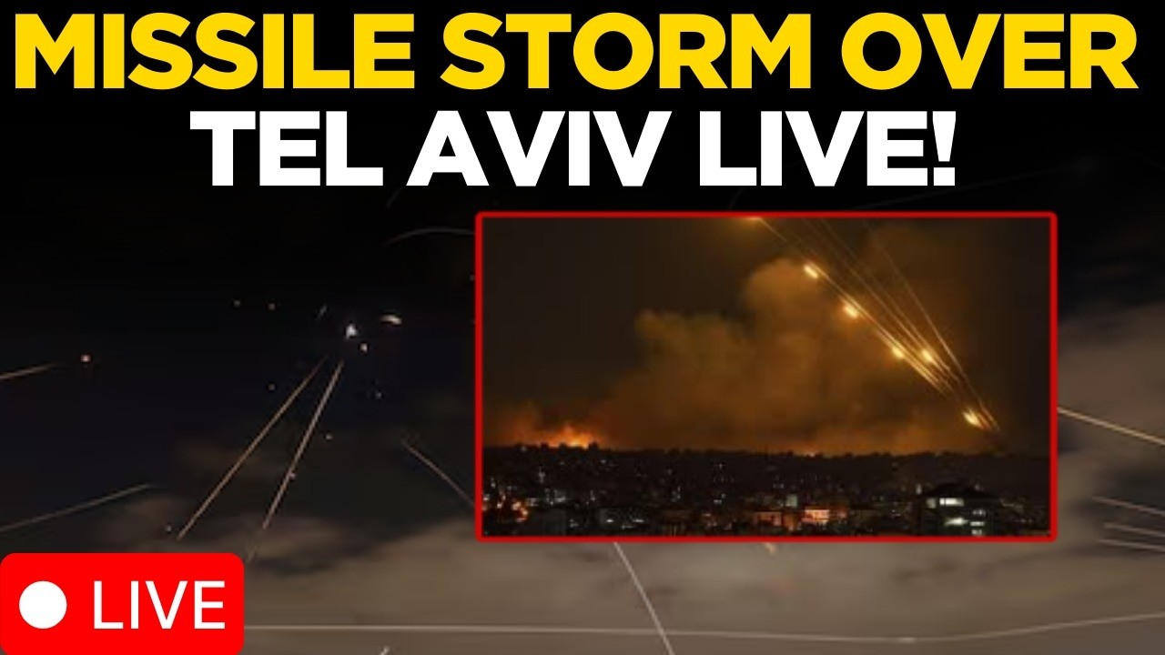 LIVE: Iran Launches Massive Missile Strike on Tel Aviv | Explosions Rock City | Iran-Israel War LIVE