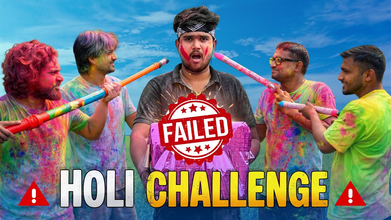 Holi Challenge FAILED ❌|| Bura Na Mano Holi Hai || Divyanshstar || 