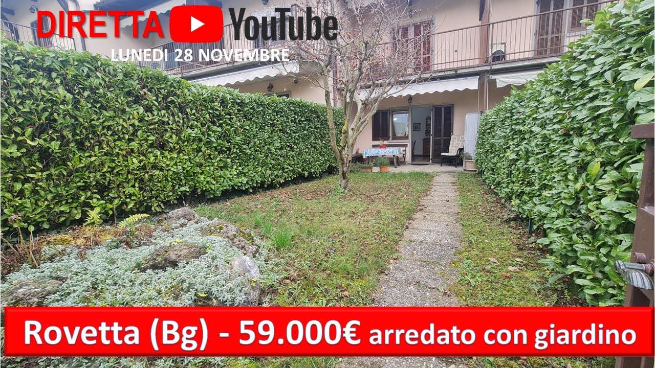-NON PIU' DISPONIBILE- Diretta ANTEPRIMA da Rovetta - Bilocale con giardino, box, cantina a 59.000 €