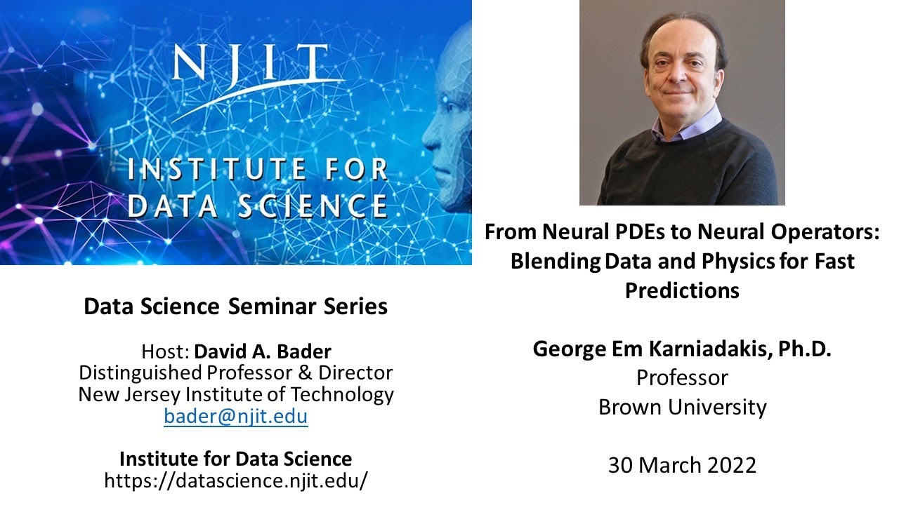 NJIT Data Science Seminar: George Em Karniadakis