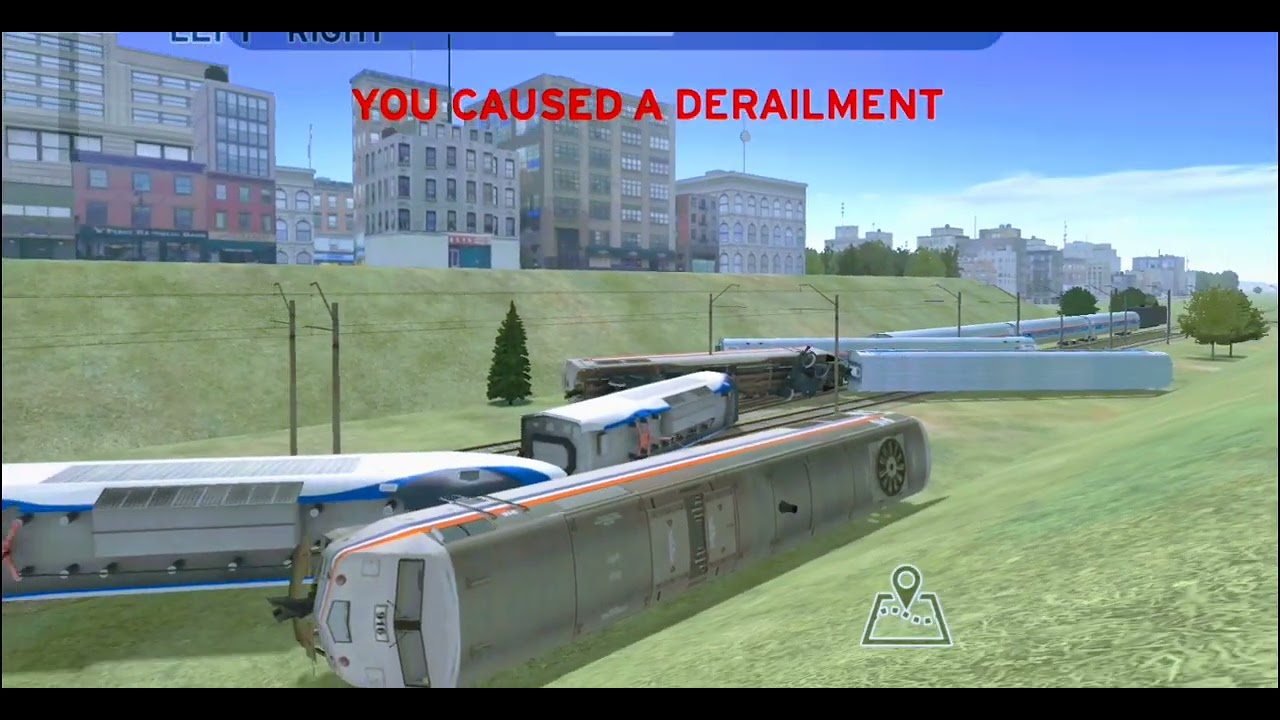 Accidente de trenes Amtrak,s con pasajeros en train and rail yard simulator 😵‍💫
